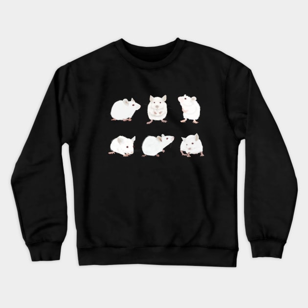 White Mice Crewneck Sweatshirt by ahadden